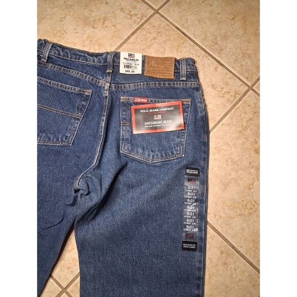 Lauren Ralph Lauren Blue Straight Leg Jeans - Picture 5 of 7
